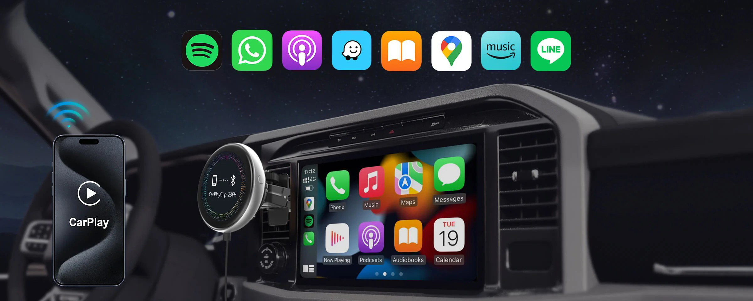 Ottocast CarPlay Clip - Беспроводной Carplay