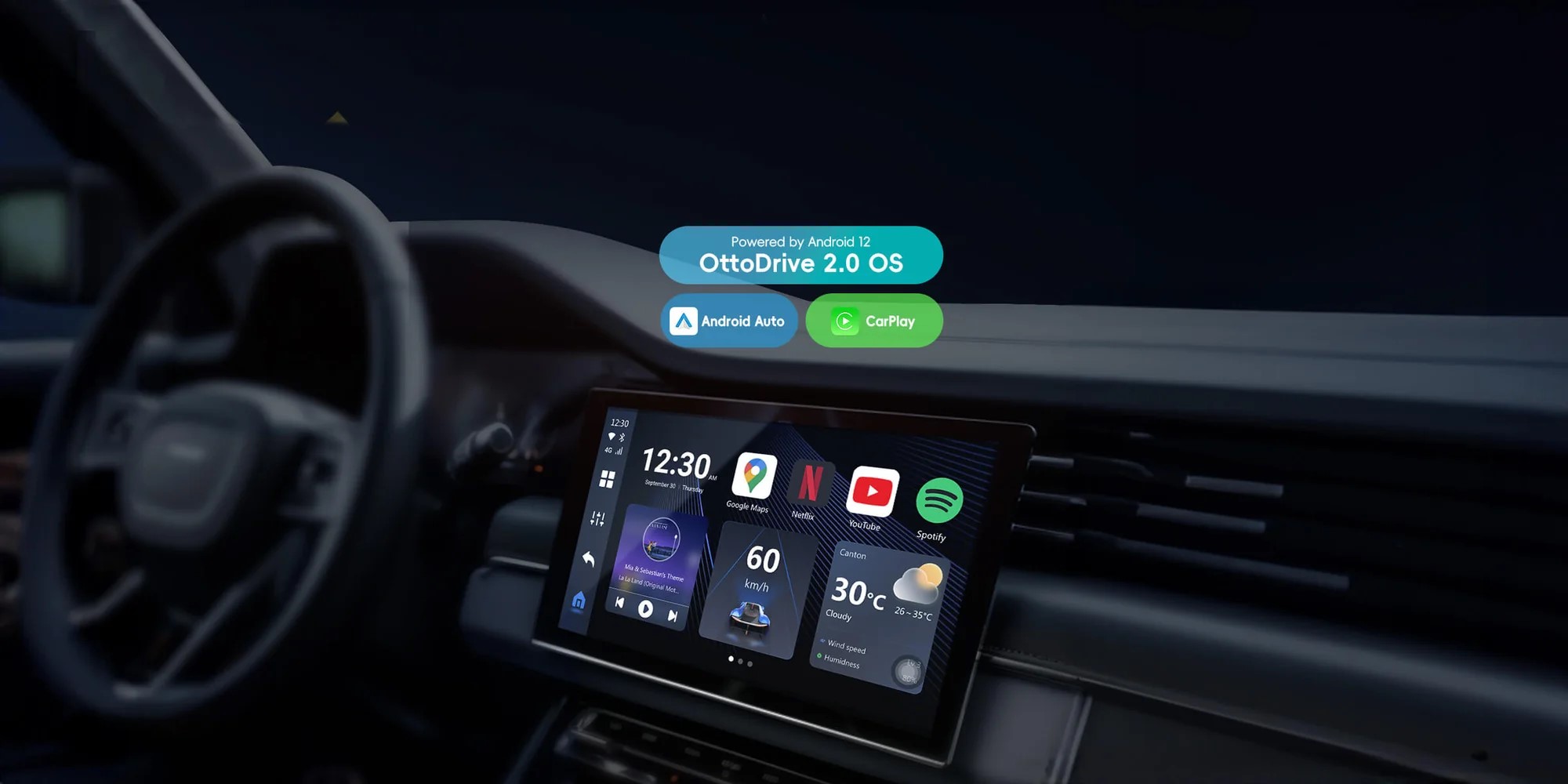 Aibox Ottocast Ottoaibox p3 возможности системы Три в одном: Carplay / Android Auto / OttoDrive