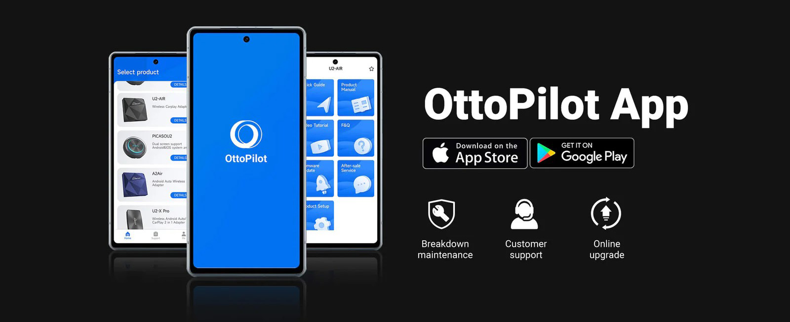 Ottocast OttoPilot App - приложения для контроля, обновления и настройки вашего Aibox через смартфон